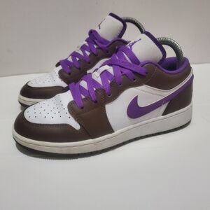 Nike Jordan 1 purple and brown size 56 junior
